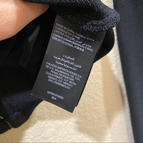 BEBE black bandage crop top - Picture 6 of 11